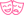 minimalistic stylised icon of theatre happy and sad masks