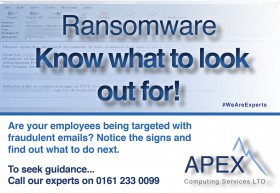 RANSOMWARE Know what to look out for!