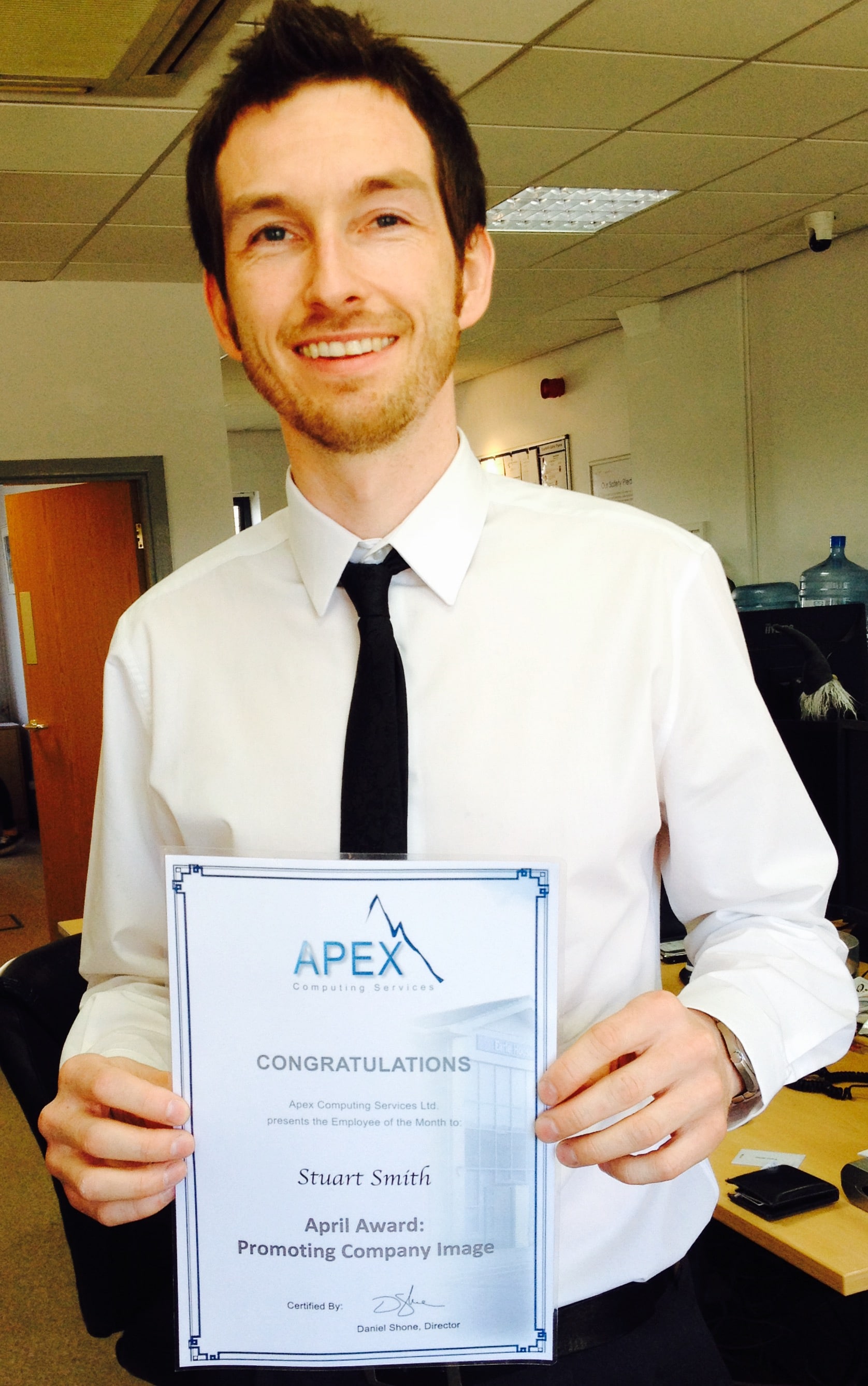 Stuart Smith wins the April 'Employee of the Month'!