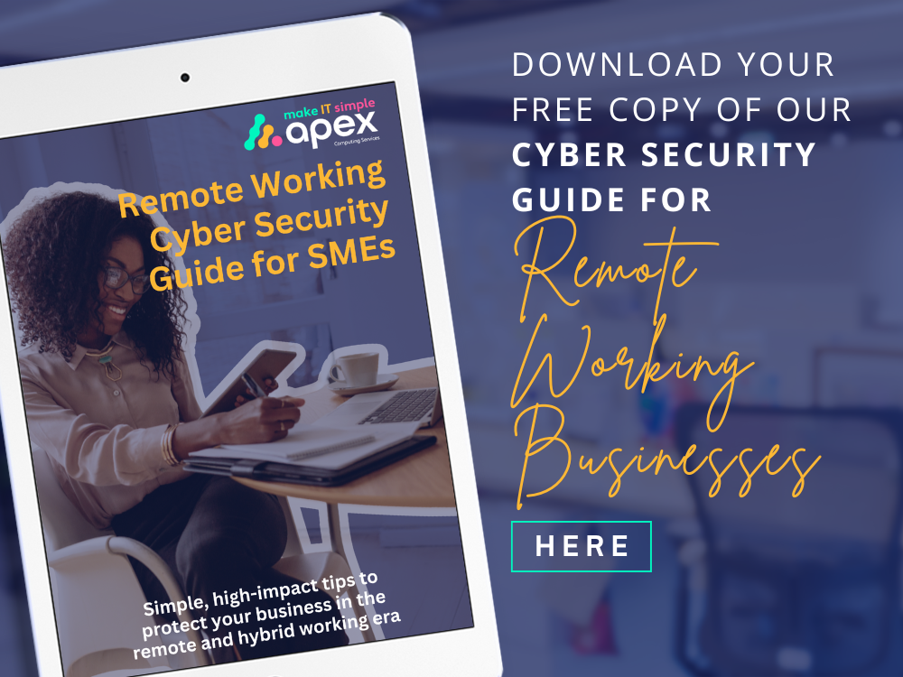 Remote Working cyber guide social graphic