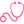 The image shows a stylized, minimalistic drawing of a stethoscope. It consists of a straight tube with two circular earpieces, one of which is connected to the tube by a small loop. The image is in a flat, two-dimensional design with a uniform pink color.