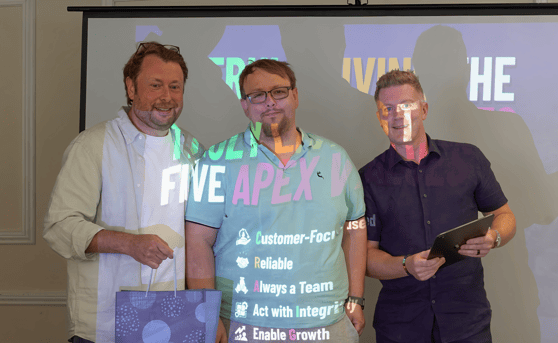 Apex Living the Values Awards IT Support Manchester