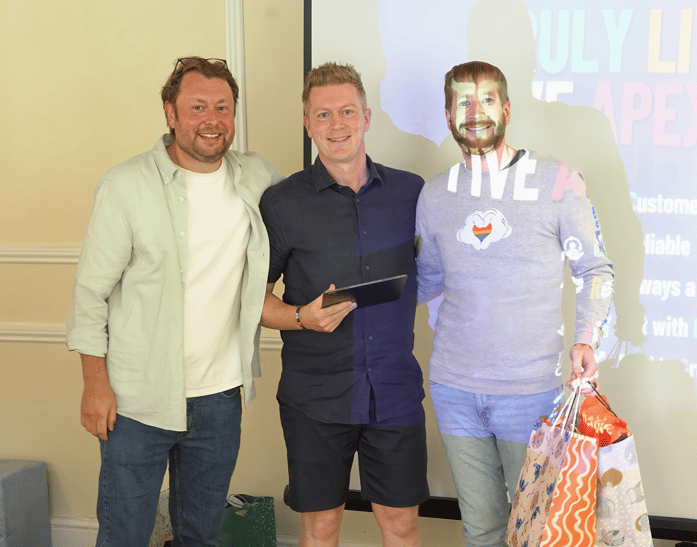 Ross winning his award