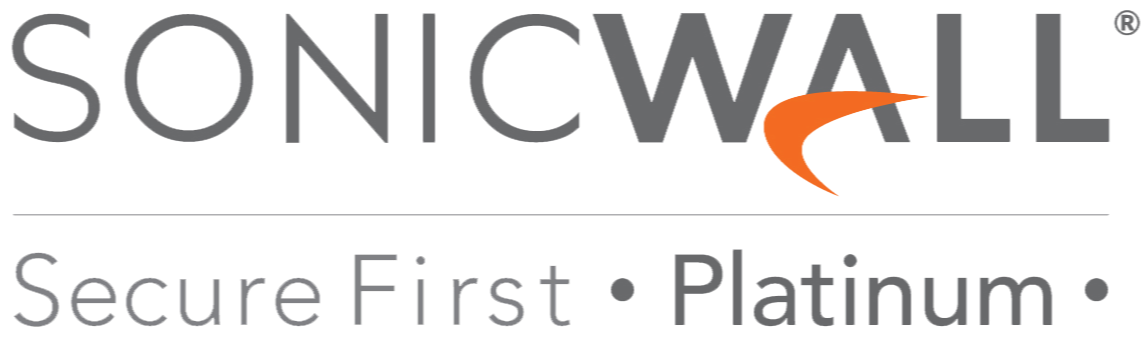 Sonicwall Platinum partner logo accreditation